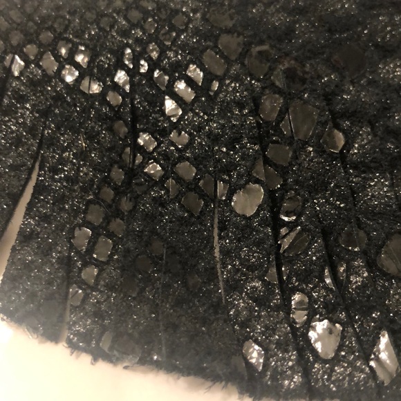 Dark mermaid leather fringe choker - Picture 3 of 10